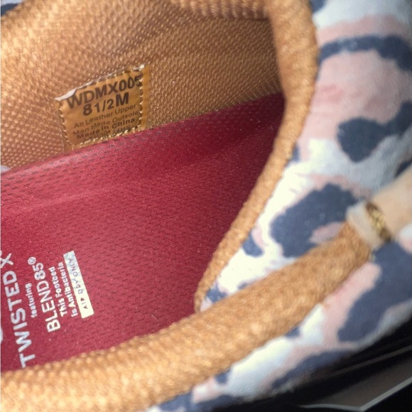 NWT Twisted X Boat Shoe Driving Moc - Leopard Cheetah print - Picture 4 of 6